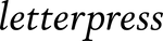 letterpress logo