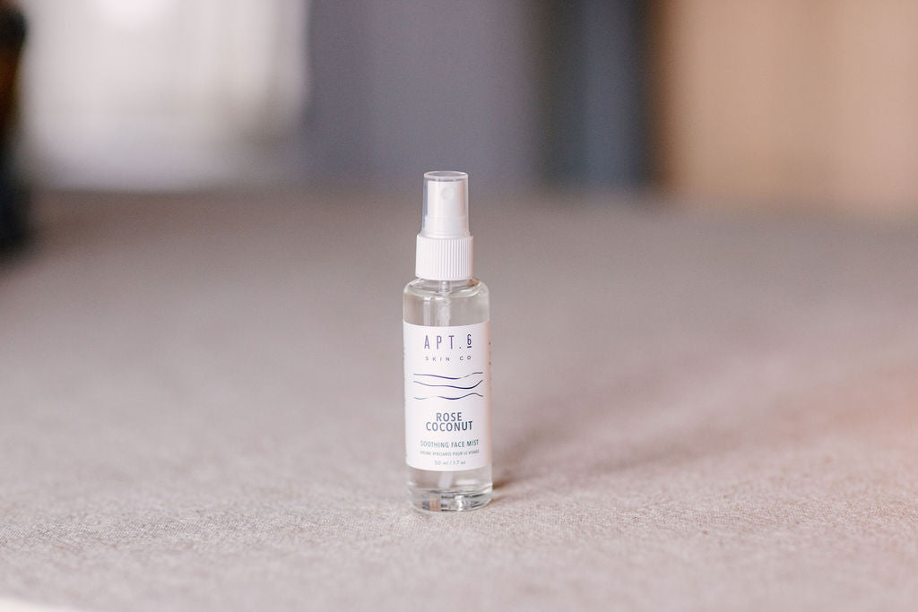 Rose & Coconut Soothing Face Mist - Re-usable Glass Bottle